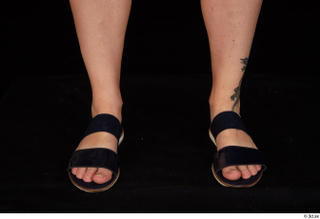 Donna black sandals foot shoes 0002.jpg